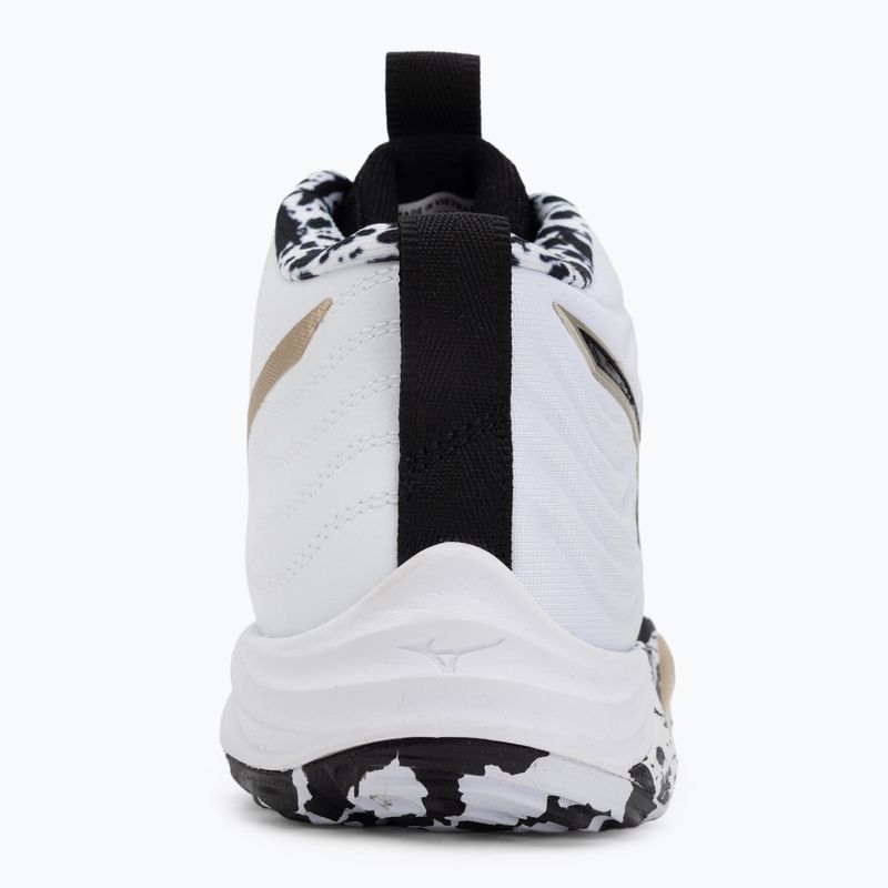 Volleyballschuhe Mizuno Wave Momentum Elite Mid white/black/gold 6