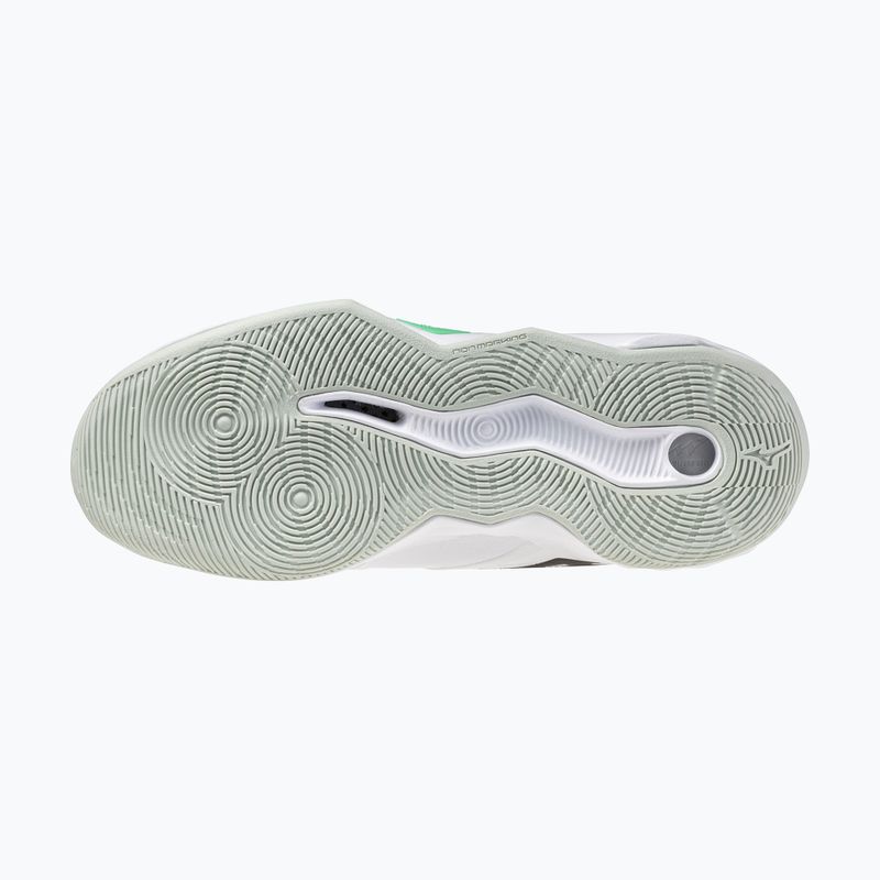 Volleyballschuhe Mizuno Wave Momentum Pro Mid white/black/frozen emerald 11