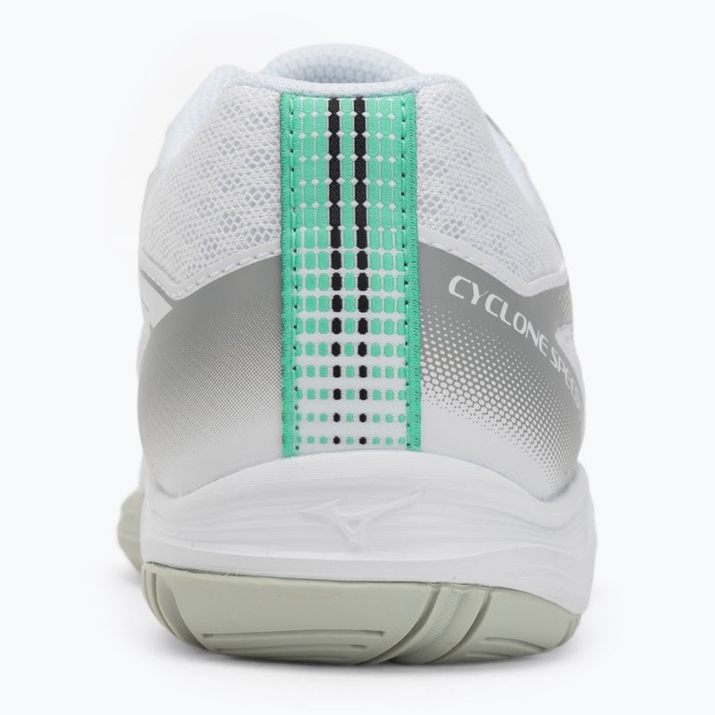 Kinder-Volleyballschuhe Mizuno Cyclone Speed 5 weiß/schwarz/frozen emerald 6