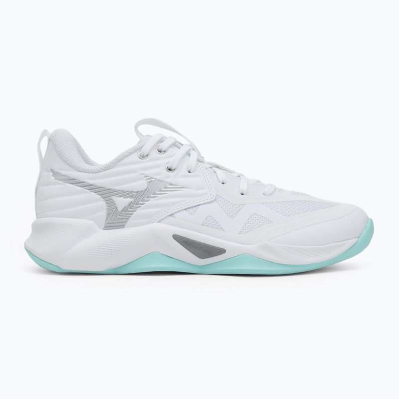 Damen Volleyballschuhe Mizuno Wave Momentum Pro weiß/blau tint 2