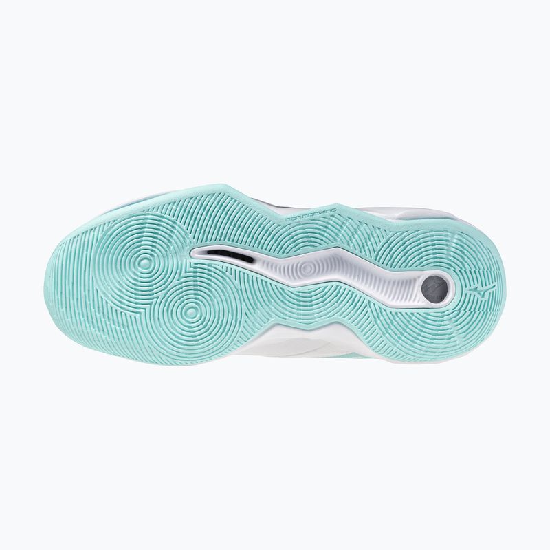 Damen Volleyballschuhe Mizuno Wave Momentum Pro weiß/blau tint 4