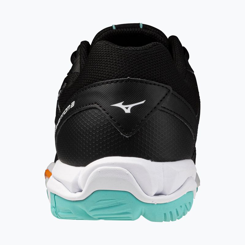 Mizuno Wave Phantom 3 Handballschuhe schwarz/tangelo/eisgrün 3