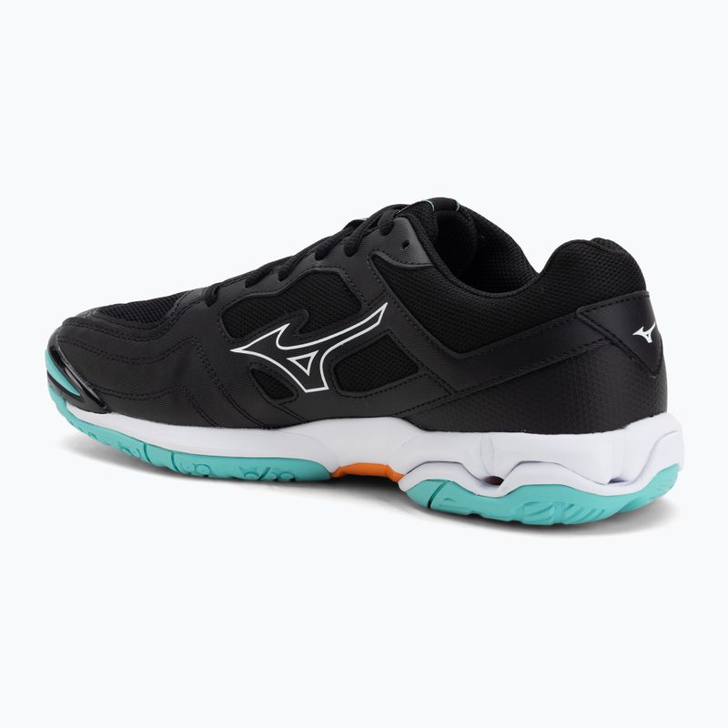 Mizuno Wave Phantom 3 Handballschuhe schwarz/tangelo/eisgrün 3