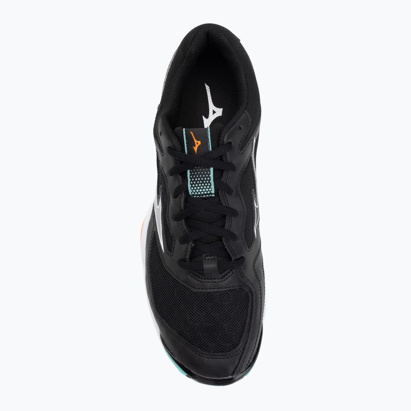 Mizuno Wave Phantom 3 Handballschuhe schwarz/tangelo/eisgrün 5