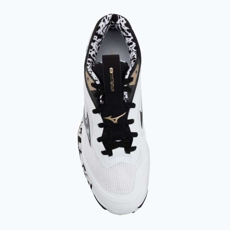 Handballschuhe Mizuno Wave Stealth 6 white/black/ge gold 5