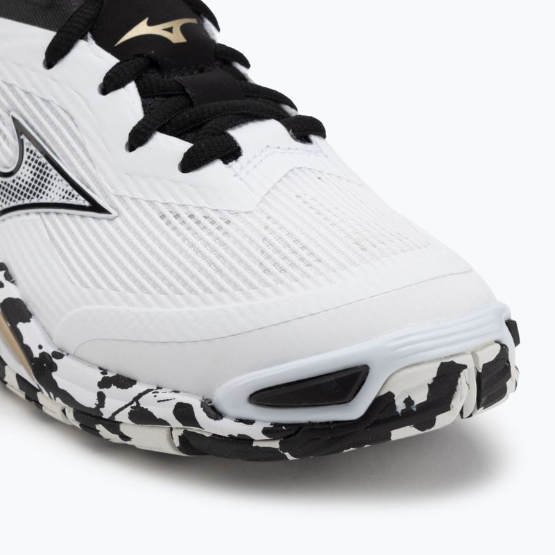 Handballschuhe Mizuno Wave Stealth 6 white/black/ge gold 7