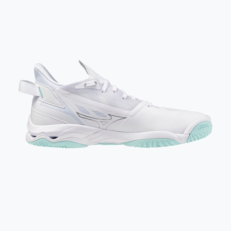 Damen Handballschuhe Mizuno Wave Mirage 5 weiß/blauer Farbton 2