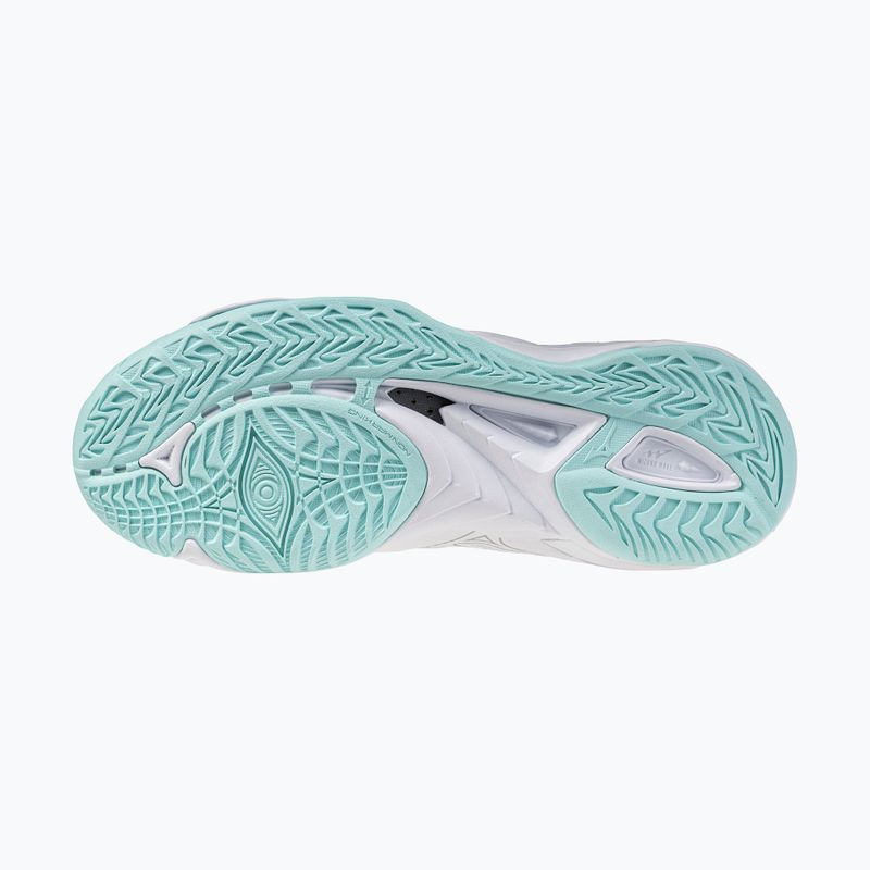 Damen Handballschuhe Mizuno Wave Mirage 5 weiß/blauer Farbton 4