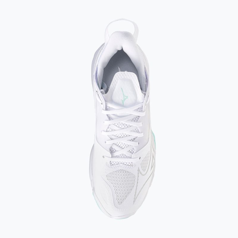 Damen Handballschuhe Mizuno Wave Mirage 5 weiß/blauer Farbton 5
