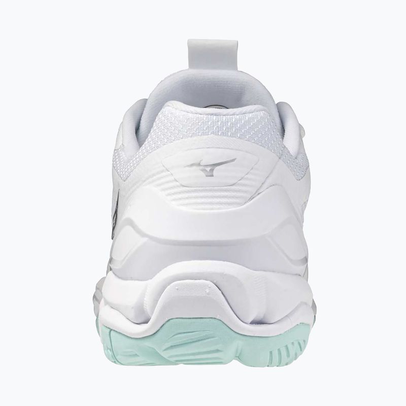 Damen Handballschuhe Mizuno Wave Stealth 6 weiß/blauer Farbton 10