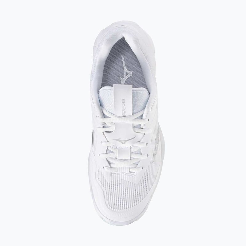 Damen Handballschuhe Mizuno Wave Stealth 6 weiß/blauer Farbton 12