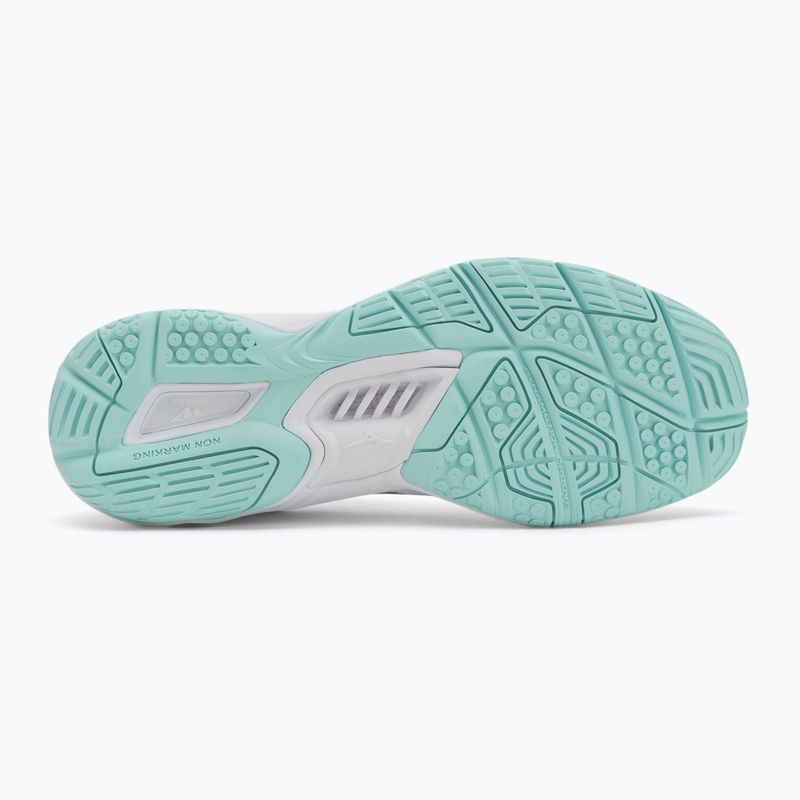 Damen Handballschuhe Mizuno Wave Stealth 6 weiß/blauer Farbton 4