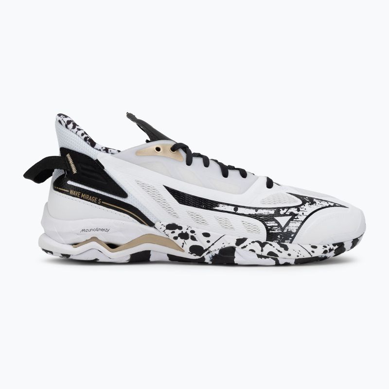 Handballschuhe Mizuno Wave Mirage 5 white/black/gold 2