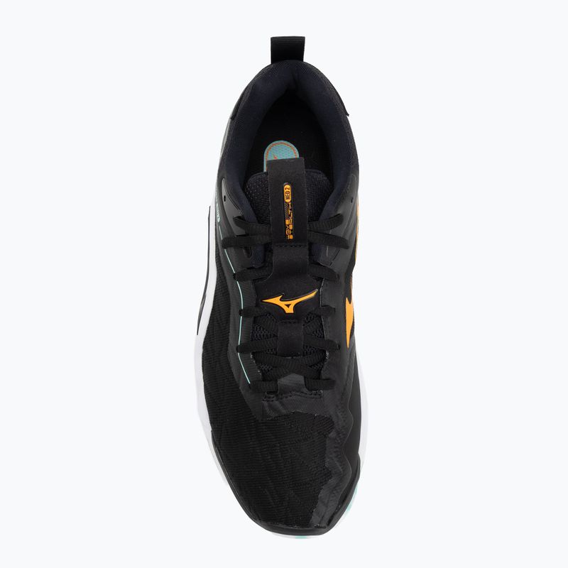 Mizuno Wave Stealth Neo 2 Handballschuhe schwarz/tangelo/eisgrün 5