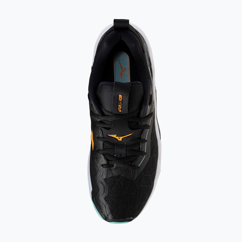 Mizuno Wave Stealth Neo 2 Handballschuhe schwarz/tangelo/eisgrün 5