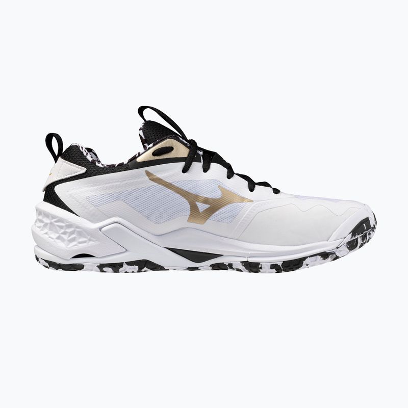 Handballschuhe Mizuno Wave Stealth Neo 2 white/black/ge gold 2