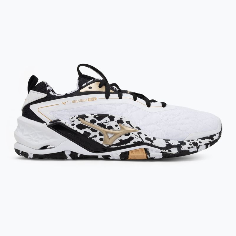 Handballschuhe Mizuno Wave Stealth Neo 2 white/black/ge gold 2