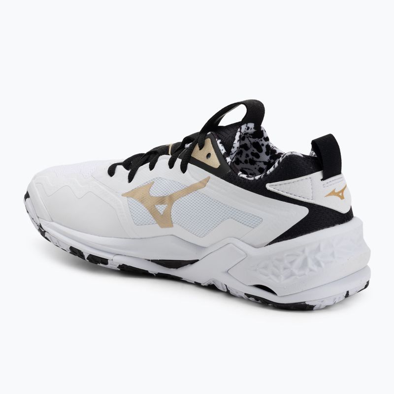 Handballschuhe Mizuno Wave Stealth Neo 2 white/black/ge gold 3