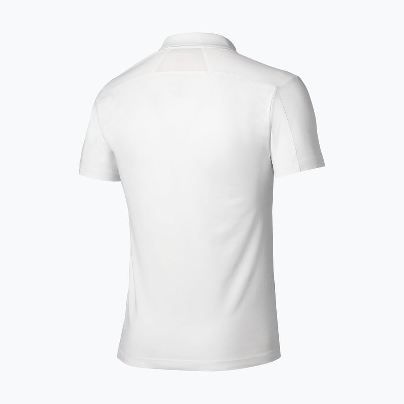 Herren Mizuno Daybreakers Shadow Poloshirt weiß/grau 2