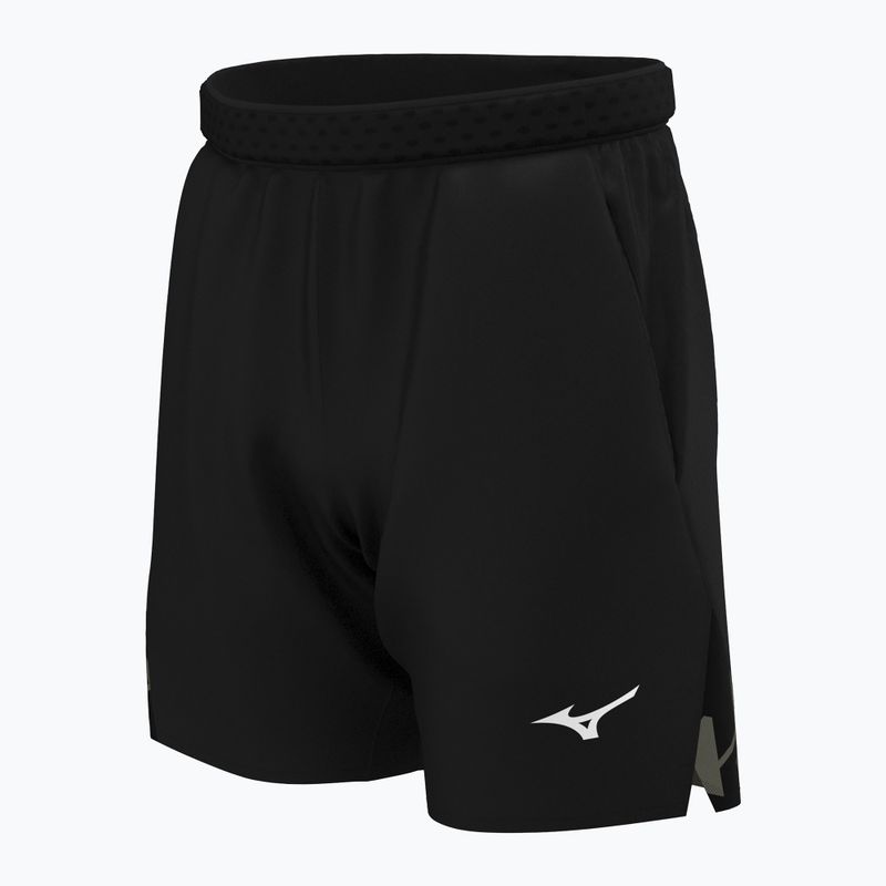 Men's Mizuno Daybreakers 8 In Amplify Shorts schwarz/traube Blatt 3