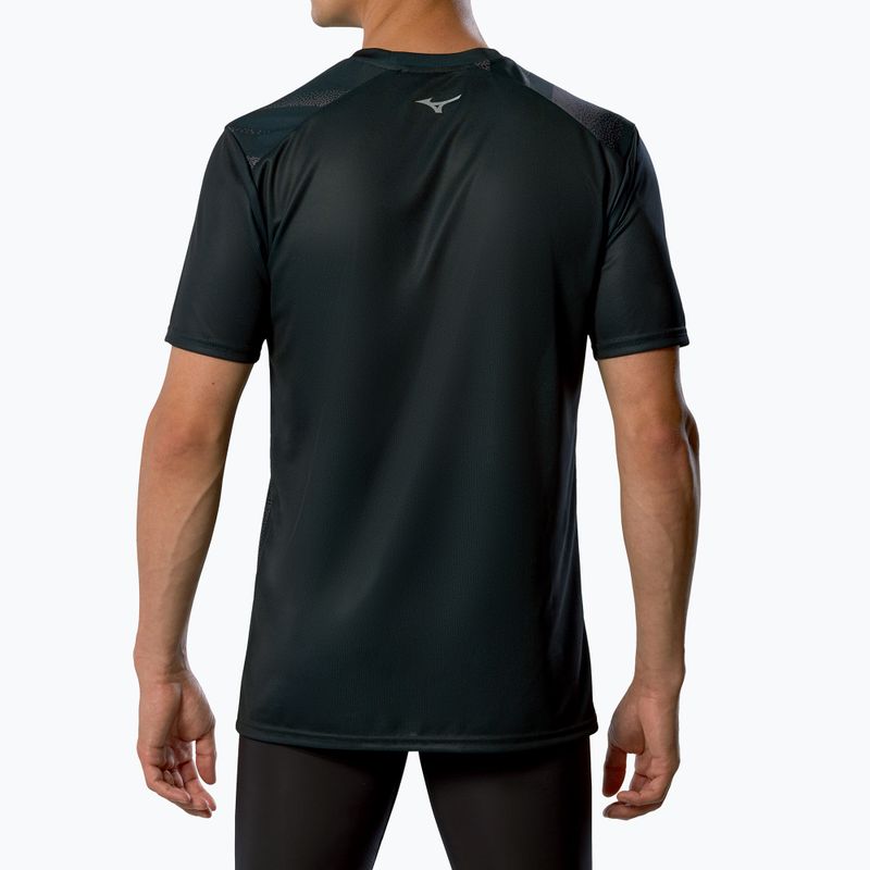 Herren Laufshirt Mizuno Core Graphic Tee schwarz 3