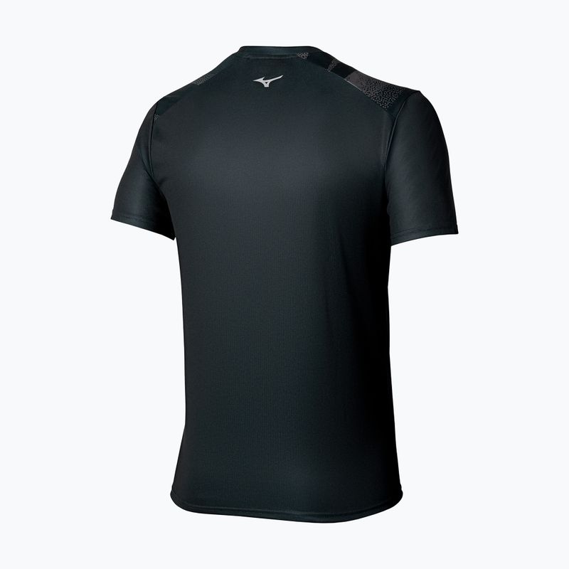 Herren Laufshirt Mizuno Core Graphic Tee schwarz 6