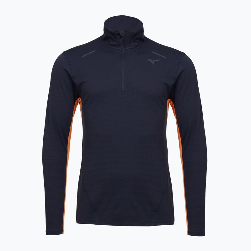 Lauf-Longsleeve Herren Mizuno Tech Thermal Charge Half Zip baritone blue