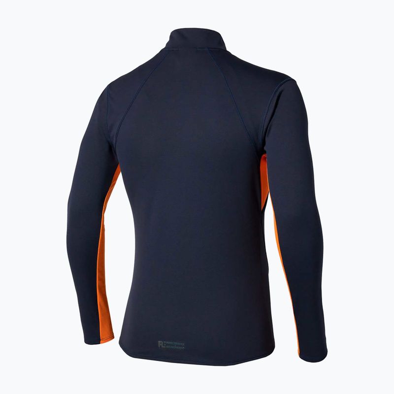 Lauf-Longsleeve Herren Mizuno Tech Thermal Charge Half Zip baritone blue 2