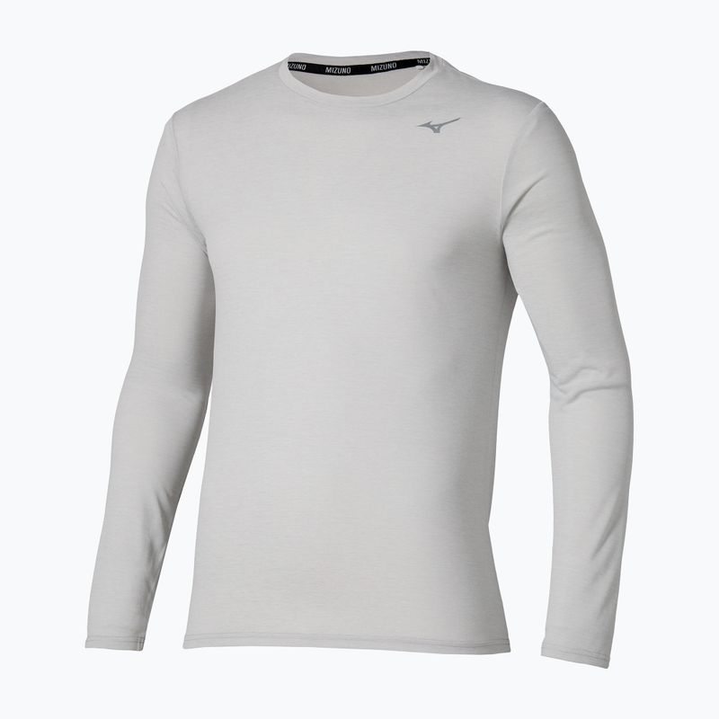 Herren Mizuno Core Impulse Tee Dampf Silber laufen Longsleeve