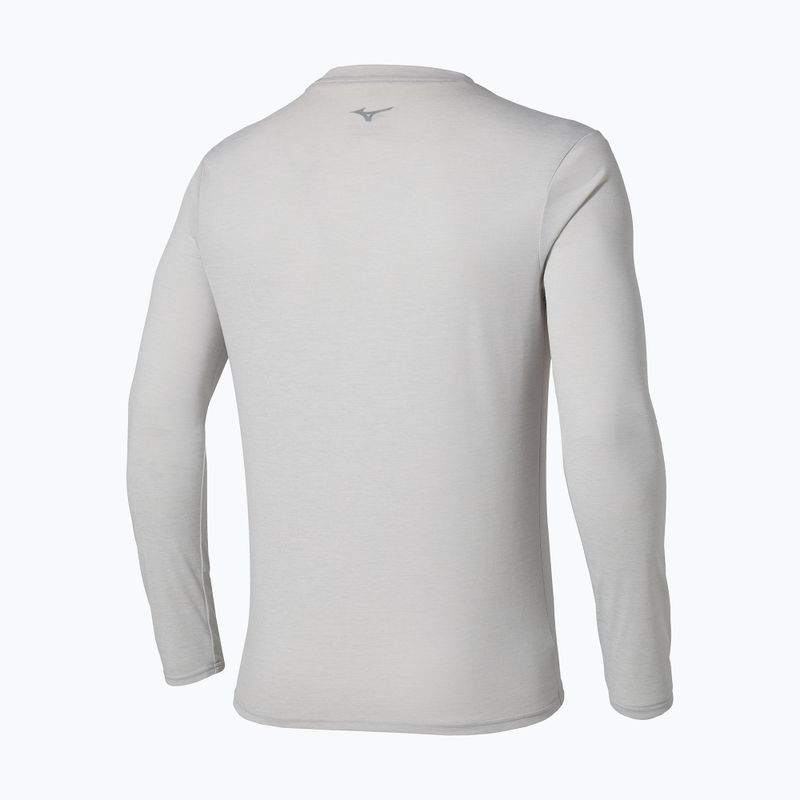 Herren Mizuno Core Impulse Tee Dampf Silber laufen Longsleeve 2