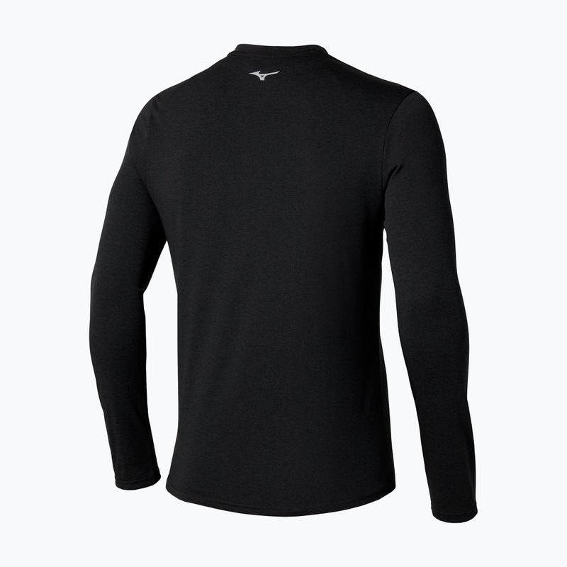 Herren Laufshirt Mizuno Core Impulse Half Zip Tee schwarz 2
