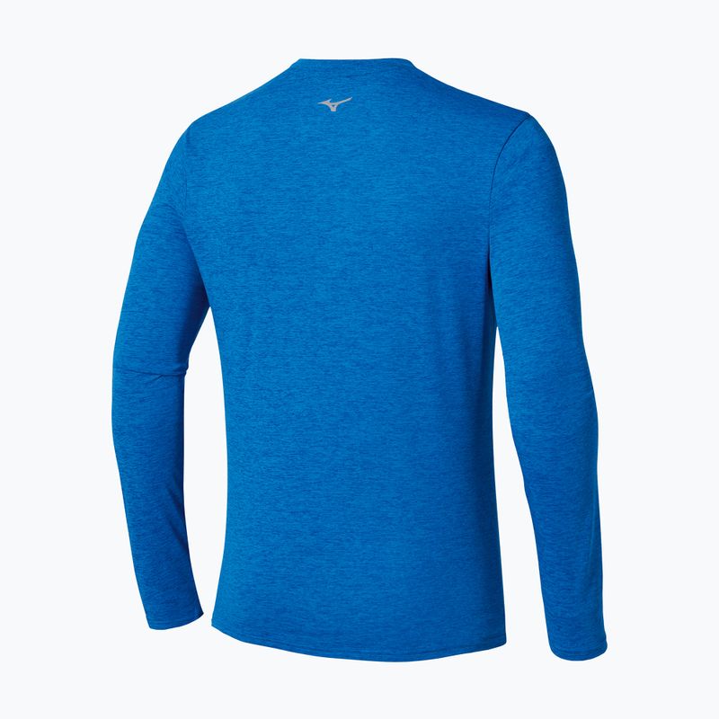 Herren Laufsport Langarm Mizuno Core Impulse Half Zip Tee princess blue 2