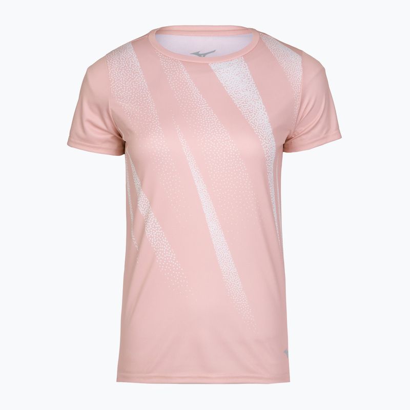 Damen Laufshirt Mizuno Core Graphic Tee gebleicht mauve