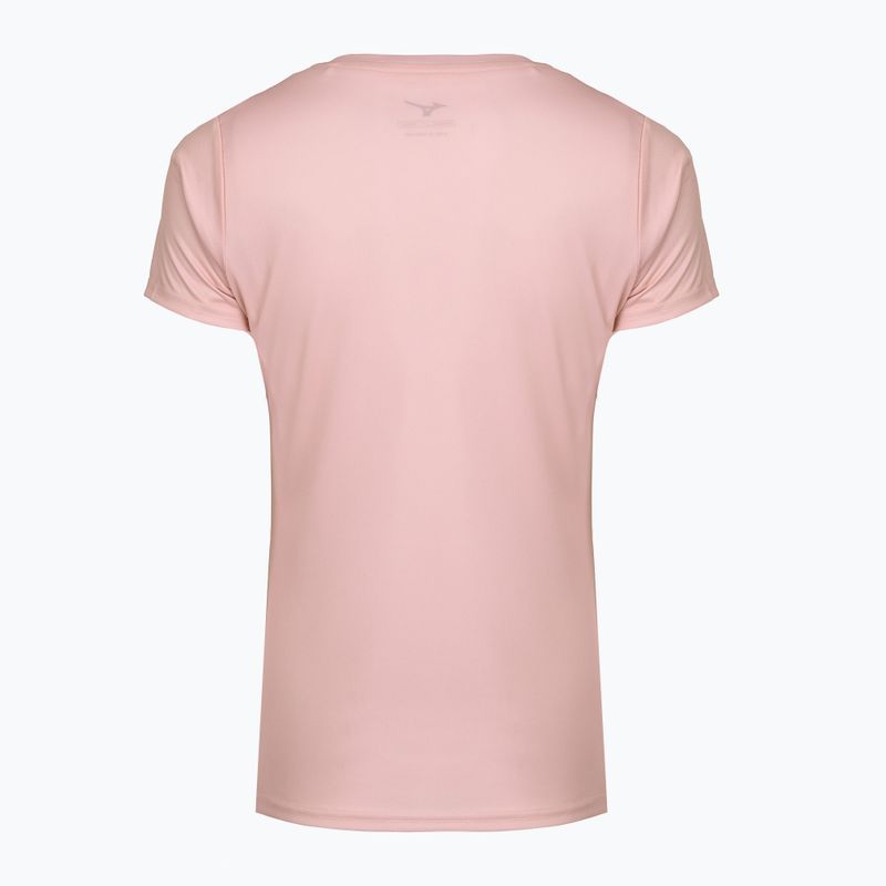 Damen Laufshirt Mizuno Core Graphic Tee gebleicht mauve 2