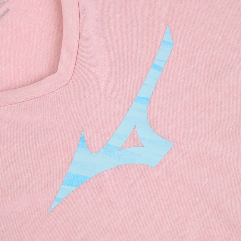 Damen Laufshirt Mizuno Core Runbird Tee gebleicht mauve 3