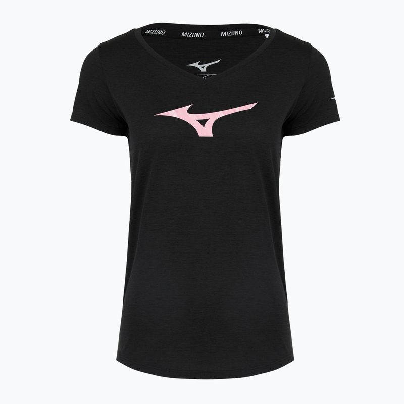 Damen Laufshirt Mizuno Core Runbird Tee schwarz/mauve