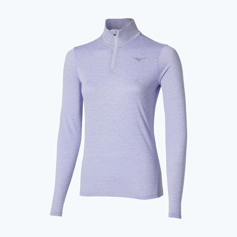 Damen Laufsweatshirt Mizuno Core Impulse Half Zip Tee isländisch blau