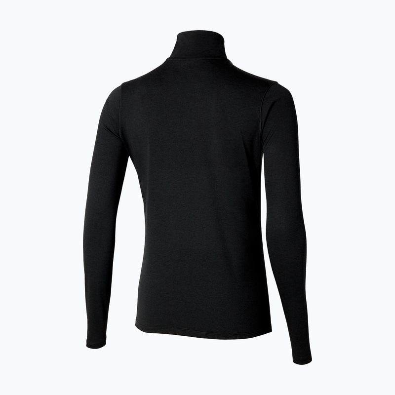 Damen Laufsweatshirt Mizuno Core Impulse Half Zip Tee schwarz 2
