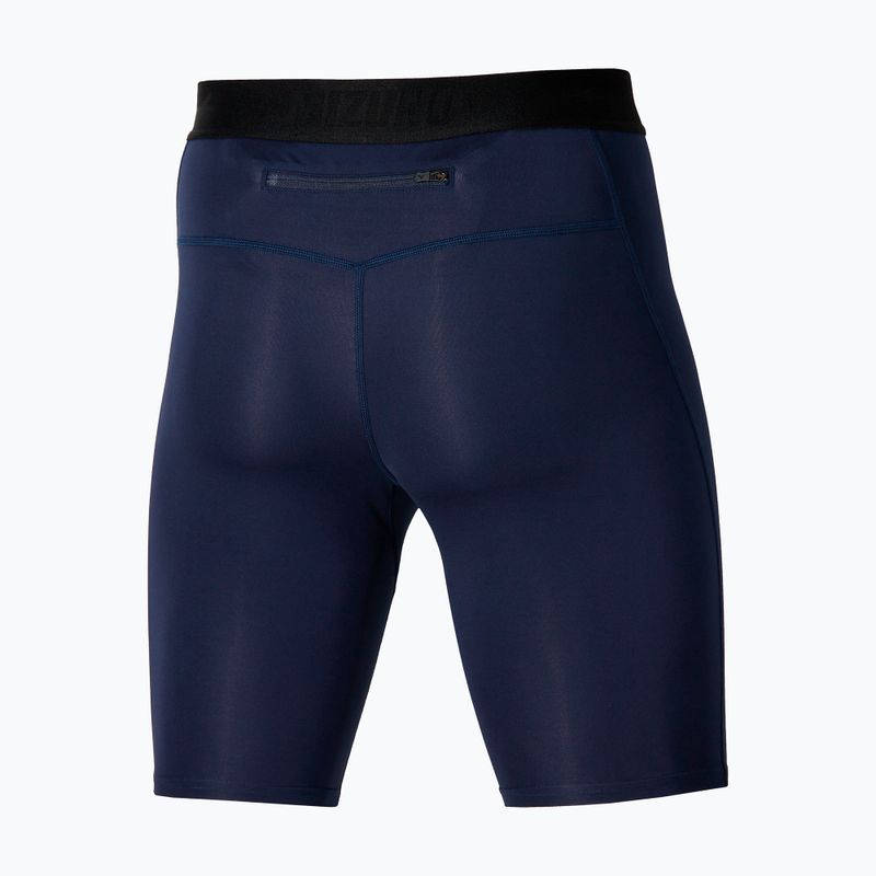 Laufleggings für Herren Mizuno Core Impulse Mid baritone blue 2