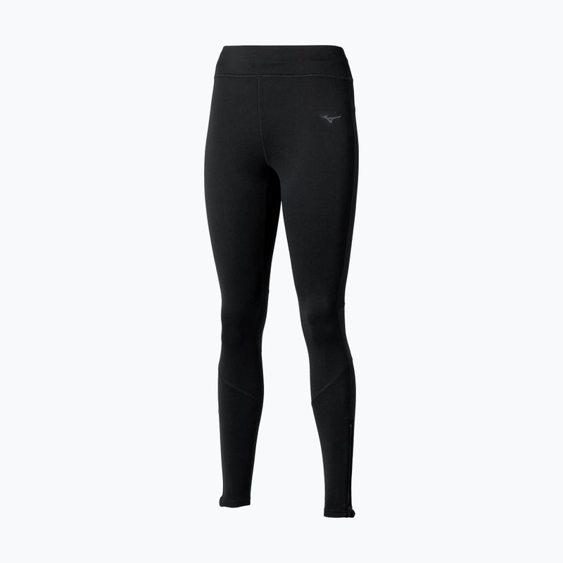 Damen Laufleggings Mizuno Warmalite schwarz