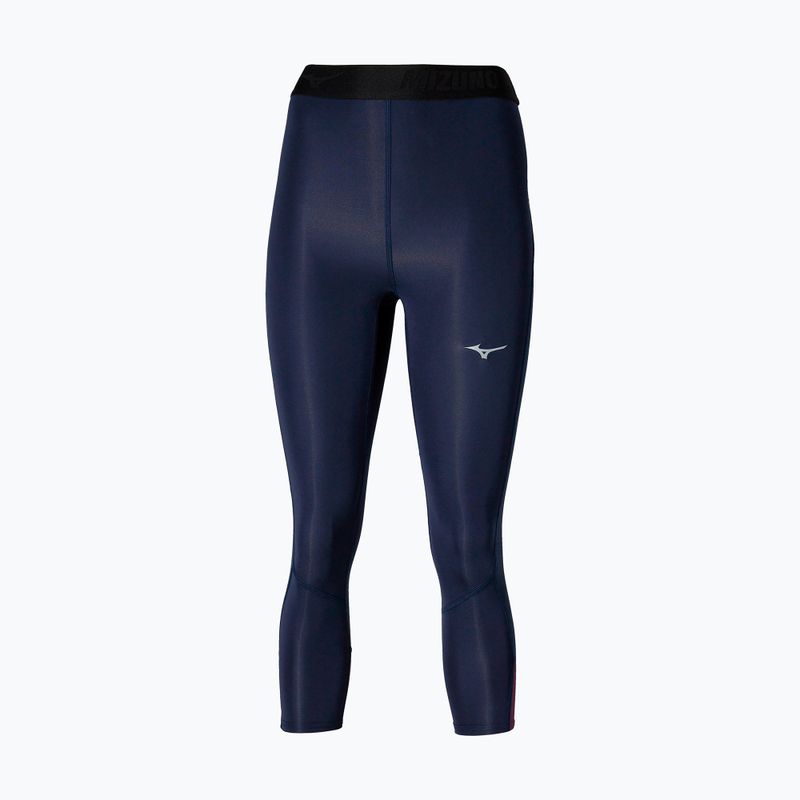 Damen Leggings Mizuno Impulse Core 3/4 baritone blau 3