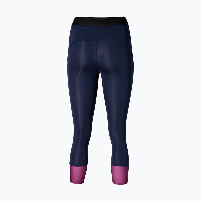 Damen Leggings Mizuno Impulse Core 3/4 baritone blau 4