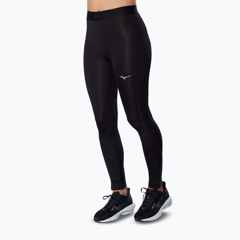 Damen Laufleggings Mizuno Core Impulse Long schwarz