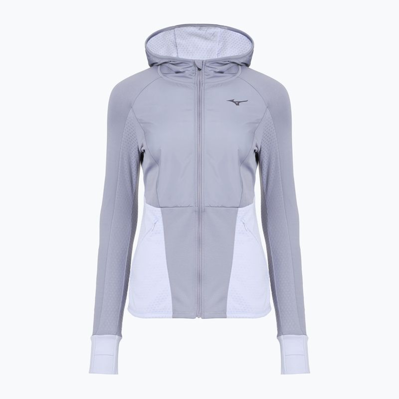 Women's Mizuno Active Warm Hybrid Full Zip Hooded quicksilver Laufjacke 5