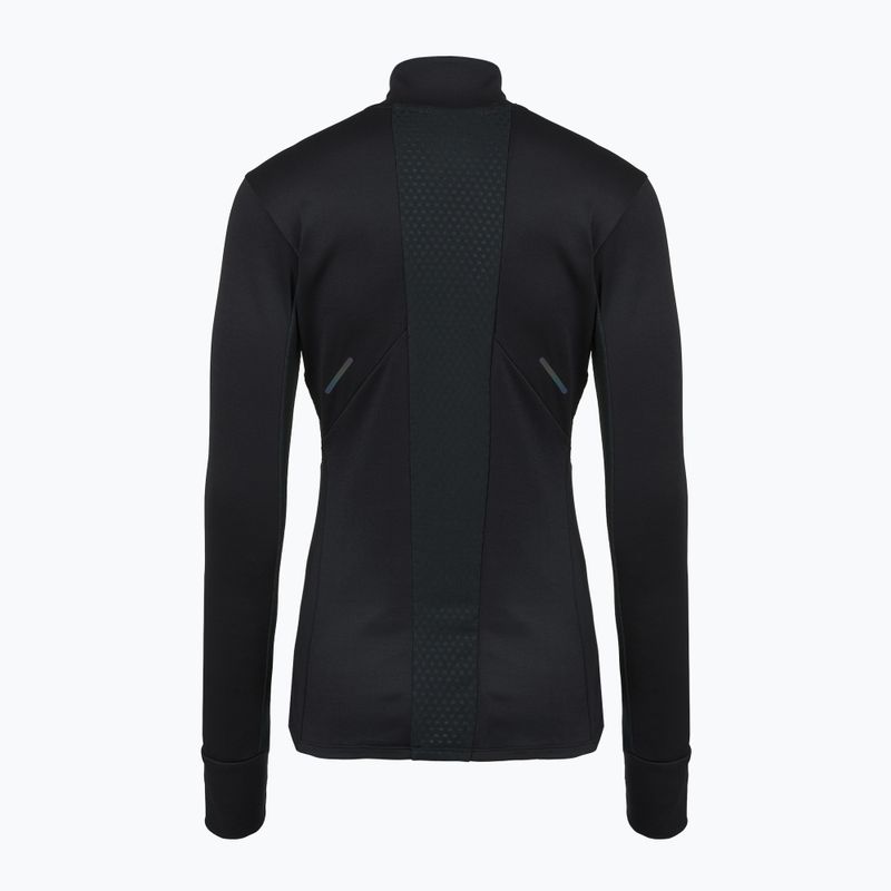 Damen Laufsweatshirt Mizuno Active Warm Half Zip schwarz 2