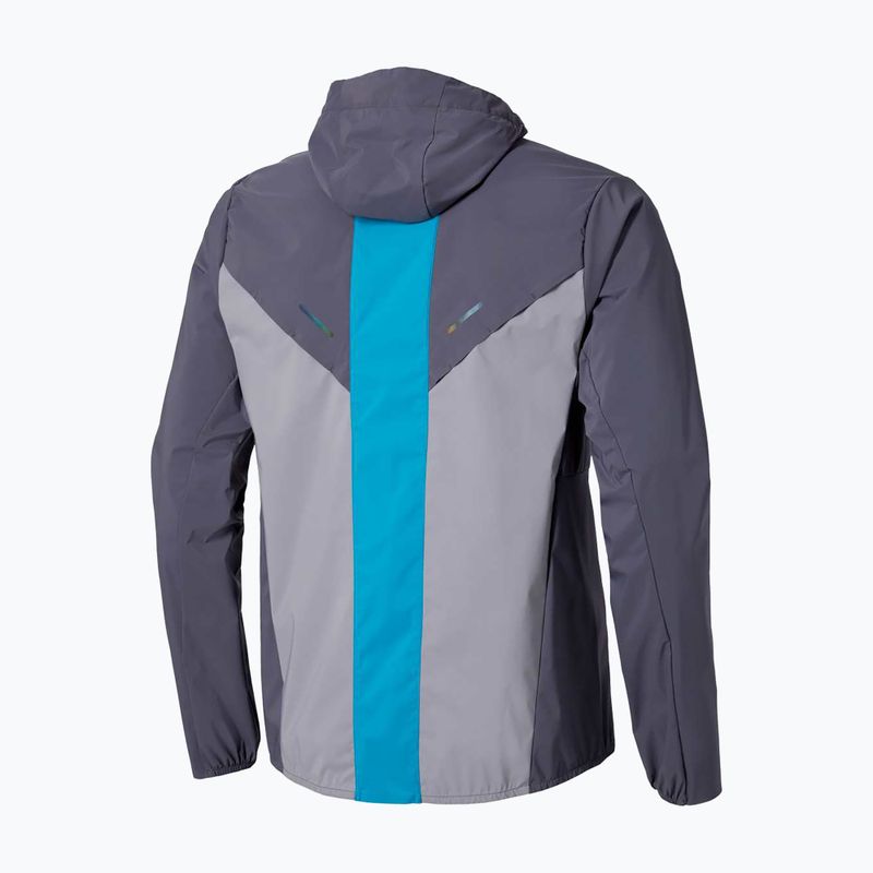 Herren-Laufjacke Mizuno Tech Thermal Charge Hooded quiksilver 2