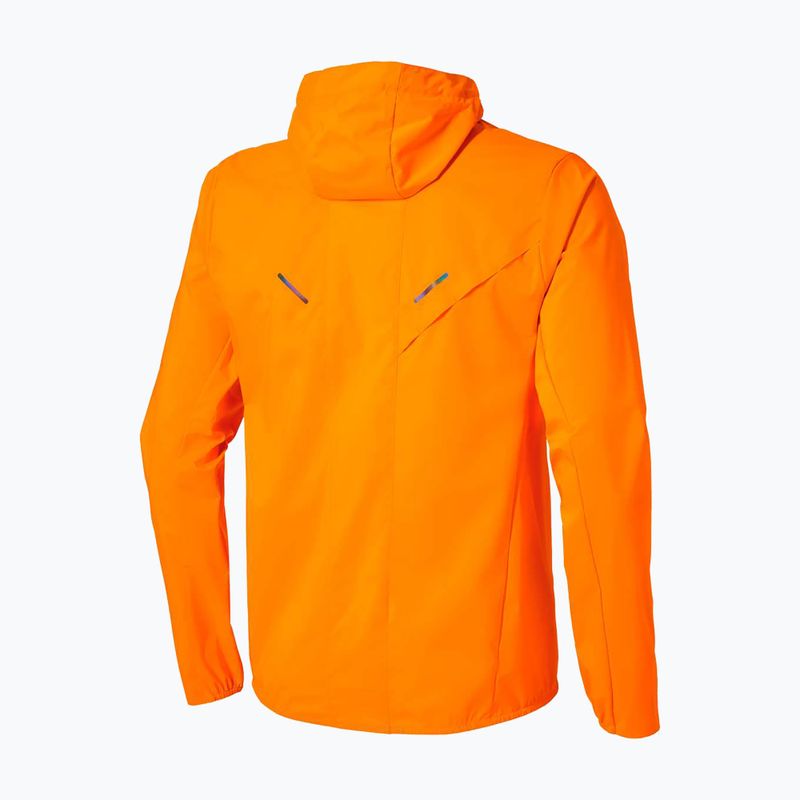 Herren-Laufjacke Mizuno Tech Thermal Charge Hooded tangelo 6