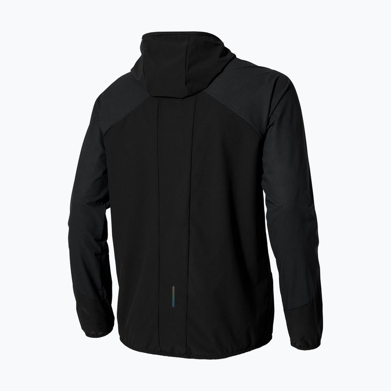 Herren Laufjacke Mizuno Active Alpha Hodded schwarz 2