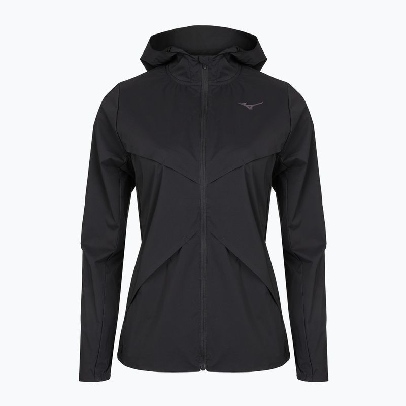 Damen-Laufjacke Mizuno Tech Thermal Charge Hooded black