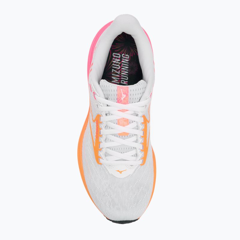 Laufschuhe Mizuno Wave Rider 28 white/tang orange/pink tetra 5